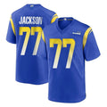 LA.Rams #77 Alaric Jackson Player Royal Home Game Odoa Stitched Jerseys