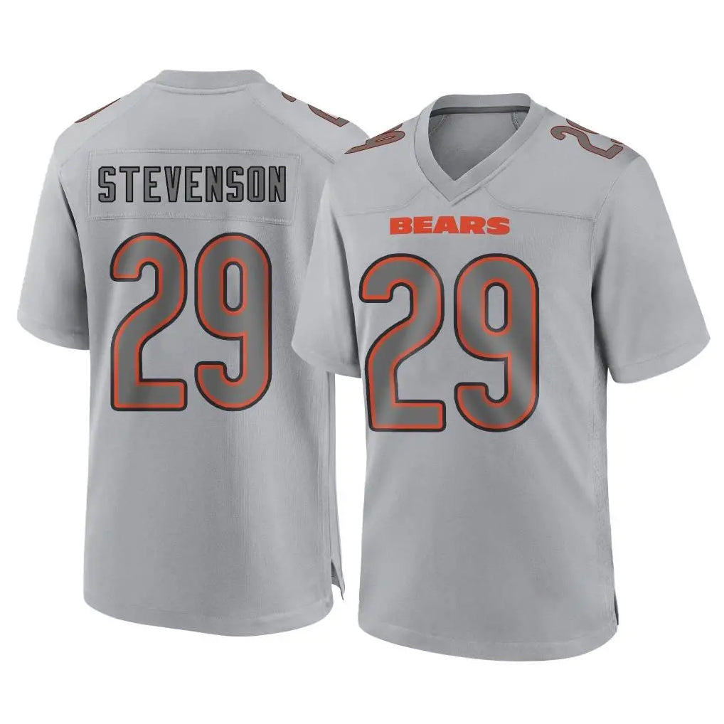 C.Bears #29 Tyrique Stevenson Player Gray Atmosphere Fashion Game Odoa Stitched Jerseys