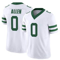 NY.Jets #0 Braelon Allen Player White Legacy Limited Vapor F.U.S.E. Home Game Odoa Stitched Jerseys