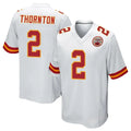 KC.Chiefs #2 Tyquan Thornton Player White Home Game Odoa Stitched Jerseys