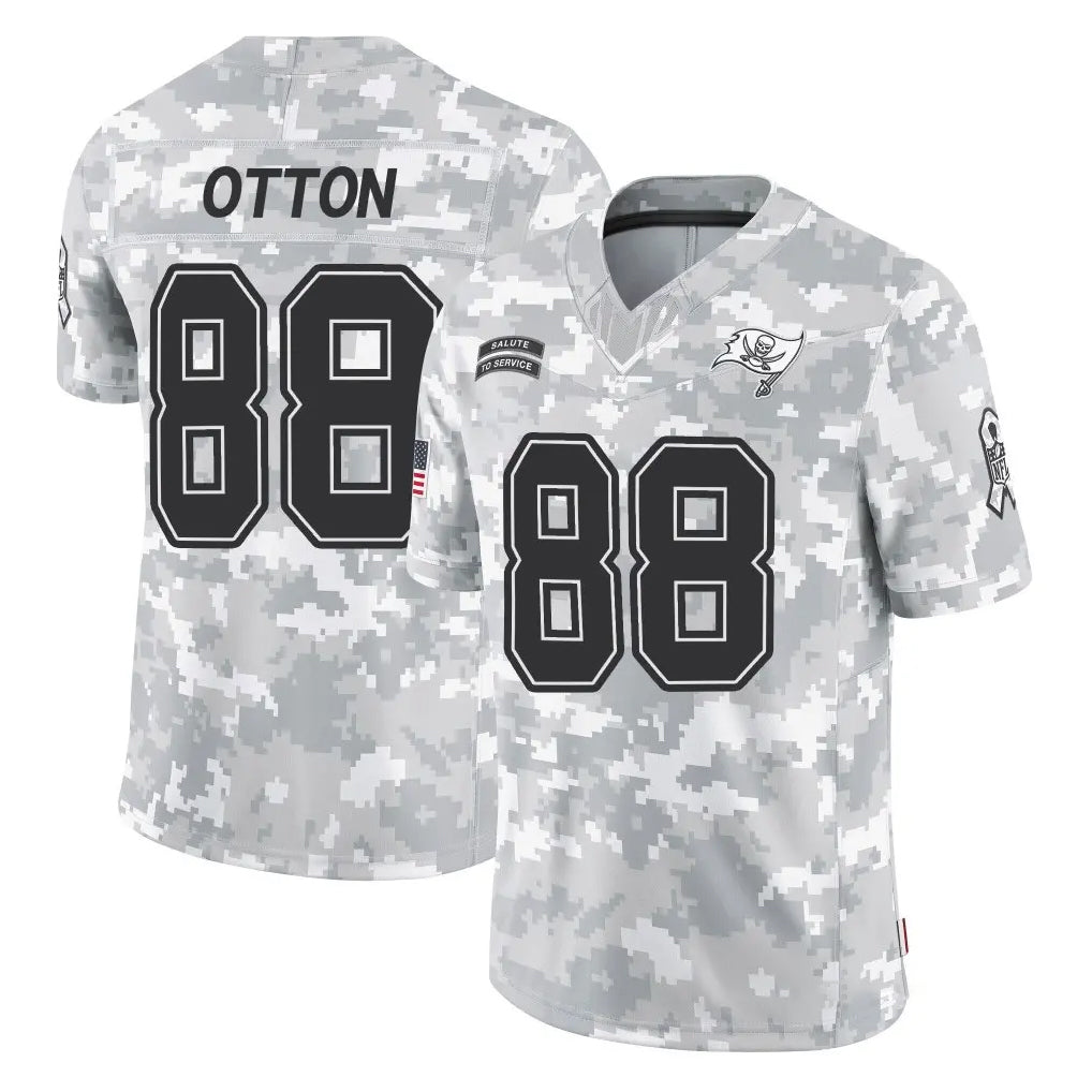 TB.Buccaneers #88 Cade Otton Player Arctic Camo Limited Salute To Service Home Game Odoa Stitched Jerseys