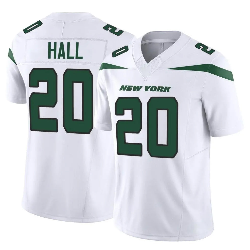 NY.Jets #20 Breece Hall Player White Limited Vapor F.U.S.E. Home Game Odoa Stitched Jerseys