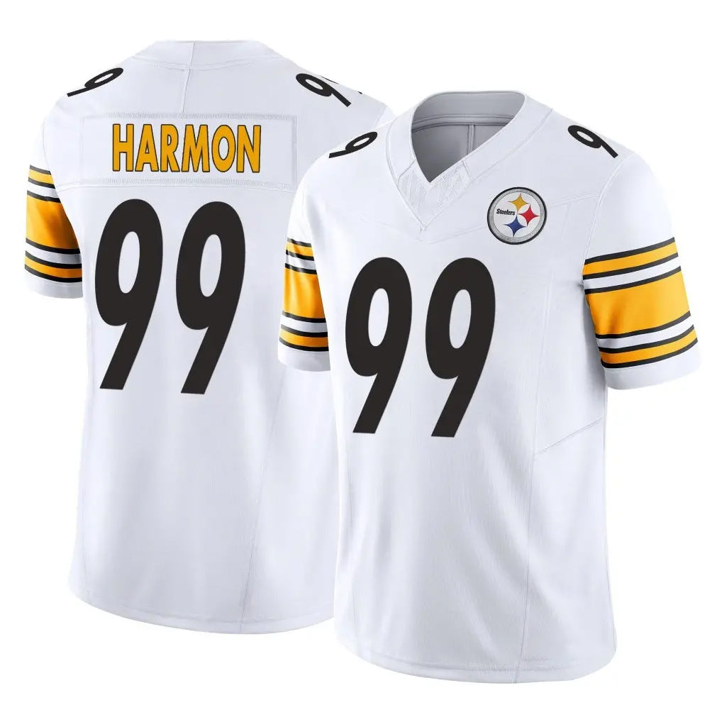 P.Steelers #99 Derrick Harmon Player White Limited Vapor F.U.S.E. Home Game Odoa Stitched Jerseys