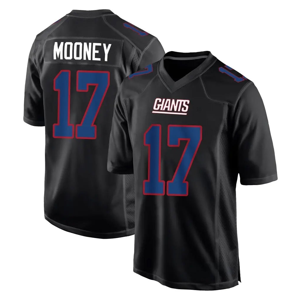NY.Giants #17 Darnell Mooney Player Carbon Fashion Limited Home Game Odoa Stitched Jerseys
