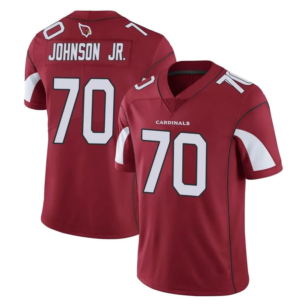 A.Cardinals #70 Paris Johnson Jr. Player Cardinal Vapor Limited Home Game  Odoa Stitched Jerseys