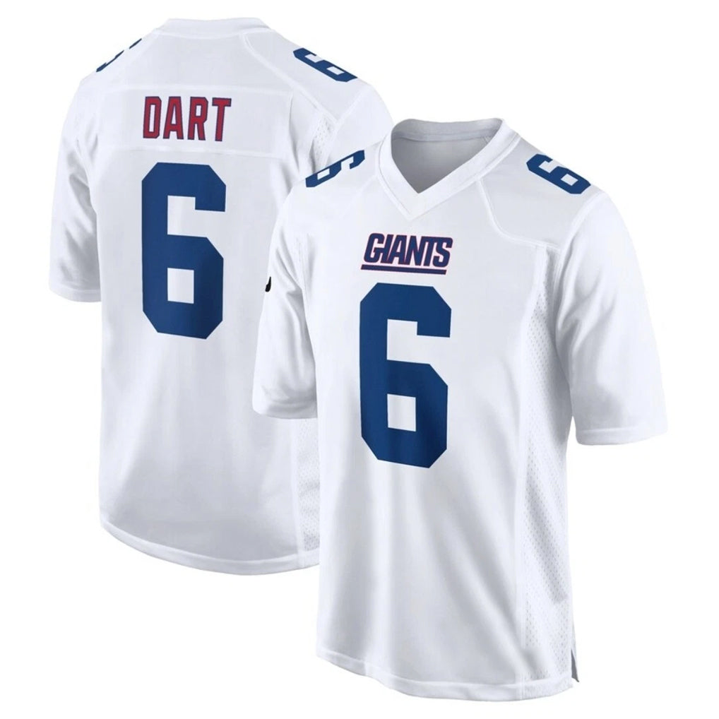 NY.Giants #6 Jaxson Dart Player White Fashion Limited Home Game Odoa Stitched Jerseys