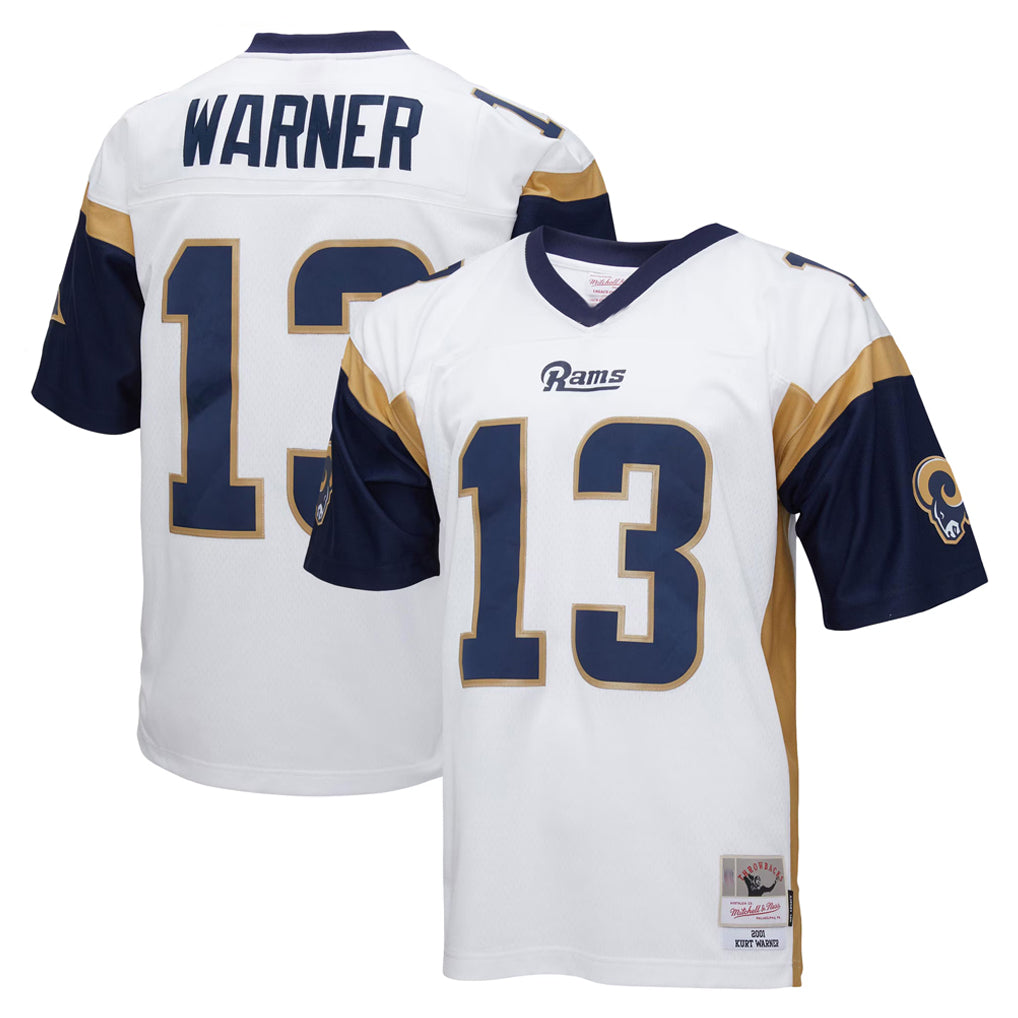 LA.Rams #13 Kurt Warner Player White Retired Limited Odoa Stitched Jerseys