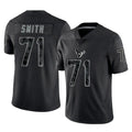 H.Texans #71 Braden Smith Player Black Reflective Limited Game Odoa Stitched Jerseys