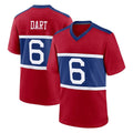 NY.Giants #6 Jaxson Dart Player Red Century Home Game Odoa Stitched Jerseys