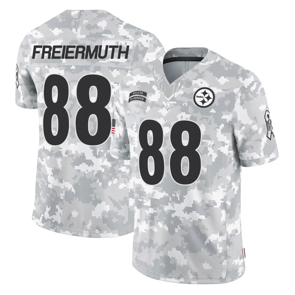 P.Steelers #88 Pat Freiermuth Player Arctic Camo Limited Salute To Service Home Game Odoa Stitched Jerseys