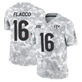 C.Bengals #16 Joe Flacco Player Arctic Camo Salute to Service Limited Odoa Stitched Jerseys