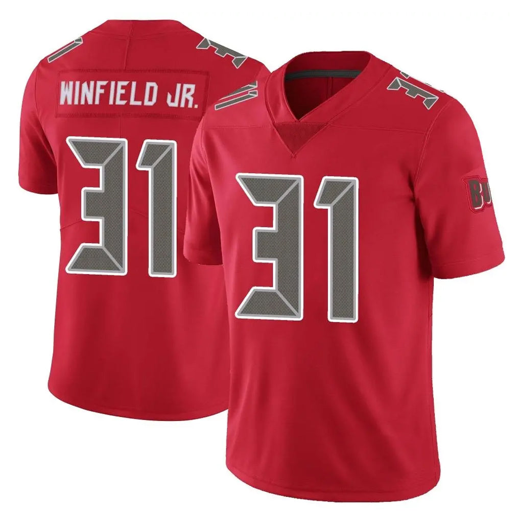 TB.Buccaneers #31 Antoine Winfield Jr. Player Red Limited Color Rush Home Game Odoa Stitched Jerseys