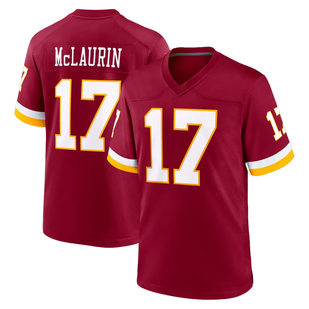 W.Commanders #17 Terry Mclaurin Player Burgundy Game Home Odoa Stitched Jerseys