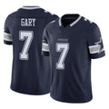 D.Cowboys #7 Rashan Gary Player Navy Limited Vapor F.U.S.E. Home Game Odoa Stitched Jerseys