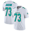M.Dolphins #73 Austin Jackson Player White Limited Vapor Untouchable Home Game Odoa Stitched Jerseys