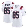 NE.Patriots #85 Hunter Henry Player White Home Game Odoa Stitched Jerseys