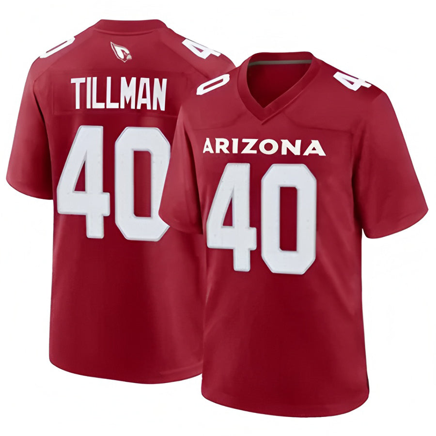 A.Cardinals #40 Pat Tillman Player Cardinal Game Home Odoa Stitched Jerseys