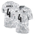 H.Texans #4 Woody Marks Player Arctic Camo Salute To Service Limited Game Odoa Stitched Jerseys