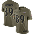B.Ravens #89 Mark Andrews Player Olive Salute To Service Limited Odoa Stitched Jerseys