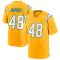 LA.Chargers #48 Bud Dupree Player Gold Home Game Odoa Stitched Jerseys