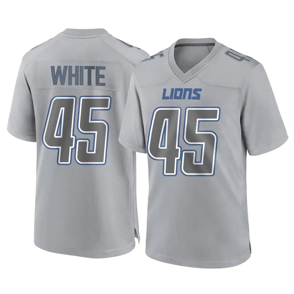 D.Lions #45 Devin White Player Gray Atmosphere Fashion Home Game Odoa Stitched Jerseys