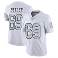 LV.Raiders #69 Adam Butler Player White Limited Color Rush Home Game Odoa Stitched Jerseys