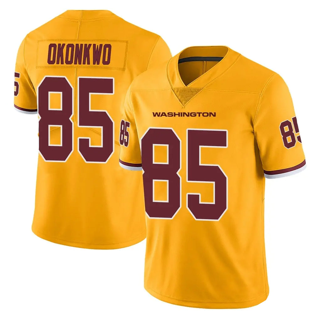 W.Commanders #85 Chig Okonkwo Player Gold Limited Color Rush Home Game Odoa Stitched Jerseys