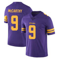 M.Vikings #9 J.J. McCarthy Player Purple Limited Color Rush Home Game Odoa Stitched Jerseys