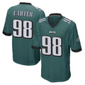 P.Eagles #98 Jalen Carter Player Team Color Green Home Game Odoa Stitched Jerseys