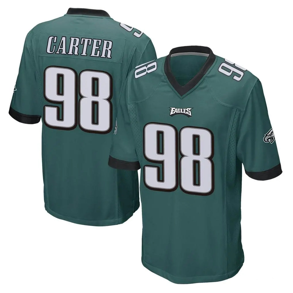 P.Eagles #98 Jalen Carter Player Team Color Green Home Game Odoa Stitched Jerseys