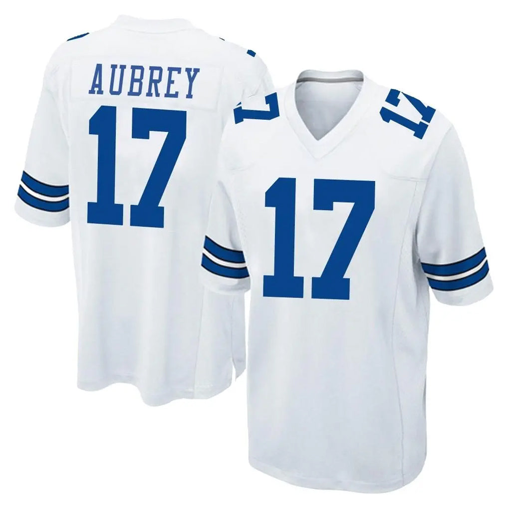 D.Cowboys #17 Brandon Aubrey Player White Home Game Odoa Stitched Jerseys