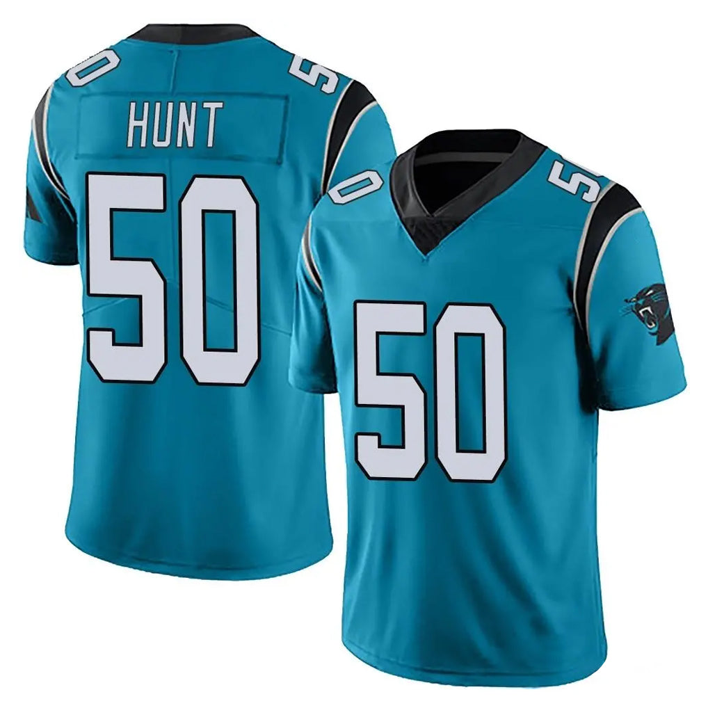 C.Panthers #50 Robert Hunt Player Blue Vapor Untouchable Limited Game Odoa Stitched Jerseys