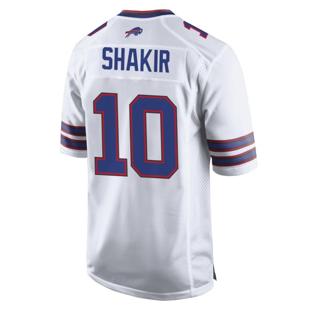 B.Bills #10 Khalil Shakir Player White Home Game Odoa Stitched Jerseys