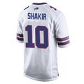 B.Bills #10 Khalil Shakir Player White Home Game Odoa Stitched Jerseys