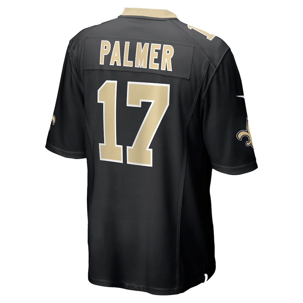Odoa NO.Saints #17 Trey Palmer Black Team Game Jersey