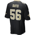 Odoa NO.Saints #56 Demario Davis Black Game Jersey