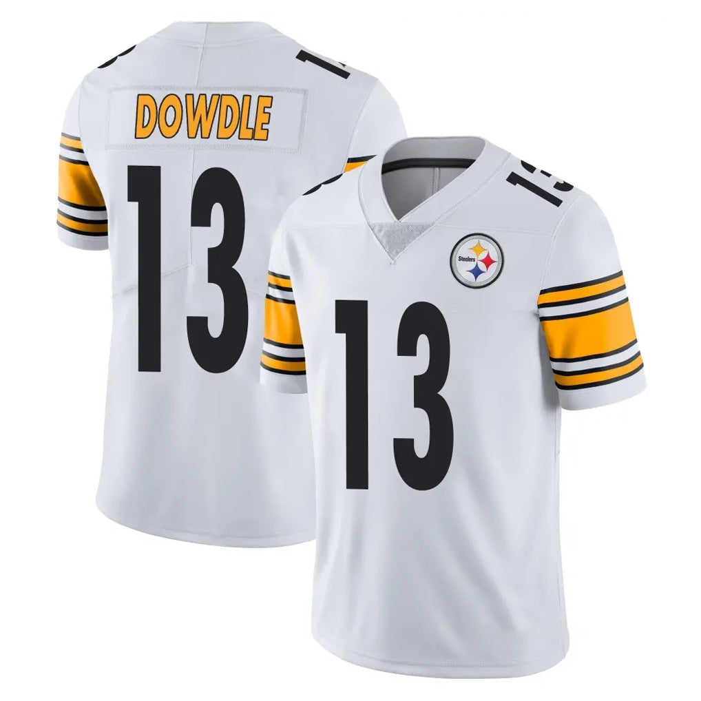 P.Steelers #13 Rico Dowdle Player White Limited Vapor Untouchable Home Game Odoa Stitched Jerseys