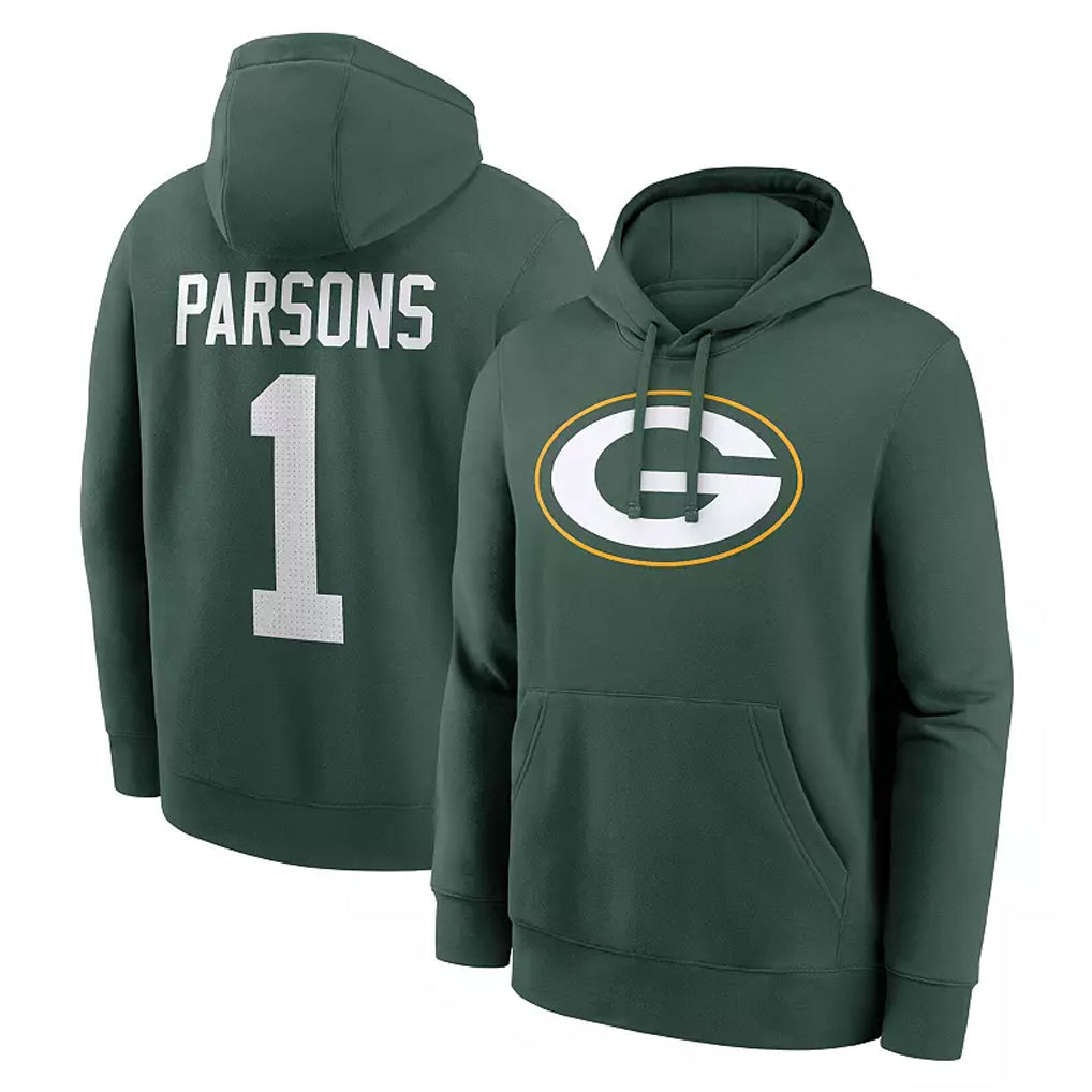 GB.Packers #1 Micah Parsons Player Black Pullover Hoodies Limited Odoa Stitched Jerseys