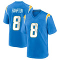 LA.Chargers #8 Omarion Hampton Player Blue Home Game Odoa Stitched Jerseys