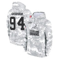 C.Browns #94 Mason Graham Player Arctic Camo Salute to Service Hoodies Limited Game Odoa Stitched Jerseys