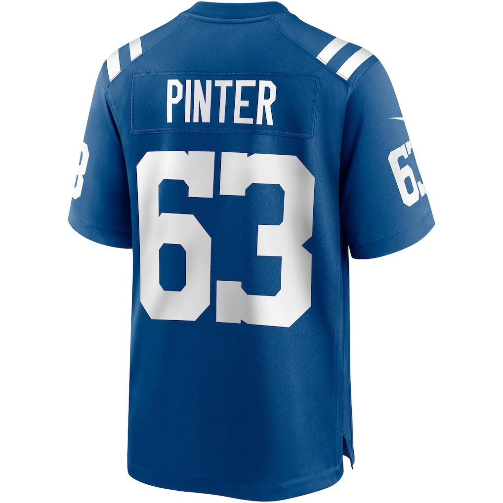 Odoa IN.Colts #63 Danny Pinter Royal Game Jersey