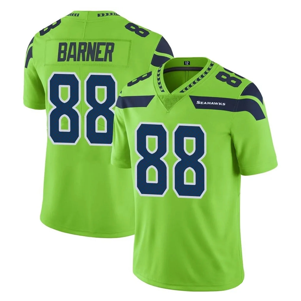 S.Seahawks #88 AJ Barner Player Green Limited Color Rush Home Game Odoa Stitched Jerseys
