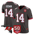 TB.Buccaneers #14 Chris Godwin Jr. Player Pewter Limited 2026 Season Vapor F.U.S.E. Home Game Odoa Stitched Jerseys