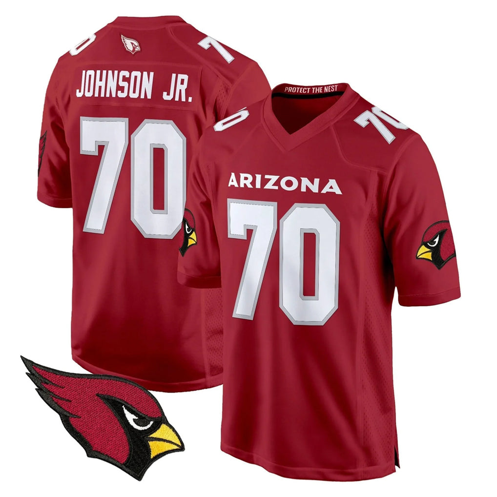 A.Cardinals #70 Paris Johnson Jr. Player Red Fashion Home Game Odoa Stitched Jerseys
