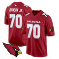 A.Cardinals #70 Paris Johnson Jr. Player Red Fashion Home Game Odoa Stitched Jerseys