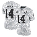 IN.Colts #14 Alec Pierce Player Arctic Camo Salute To Service Limited Game Odoa Stitched Jerseys
