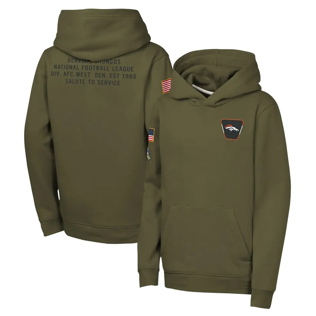 D.Broncos ## Broncos Blank Player Olive Salute to Service Pullover Hoodies Odoa Stitched Jerseys