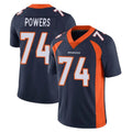 D.Broncos #74 Ben Powers Player Navy Vapor Untouchable Limited Game Odoa Stitched Jerseys