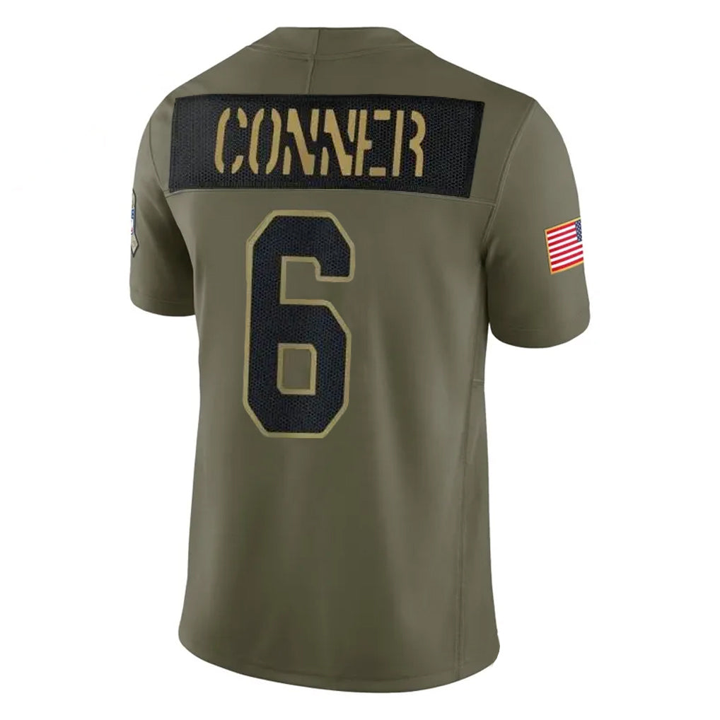 A.Cardinals #6 James Conner Player Olive Salute To Service Home Game Odoa Stitched Jerseys