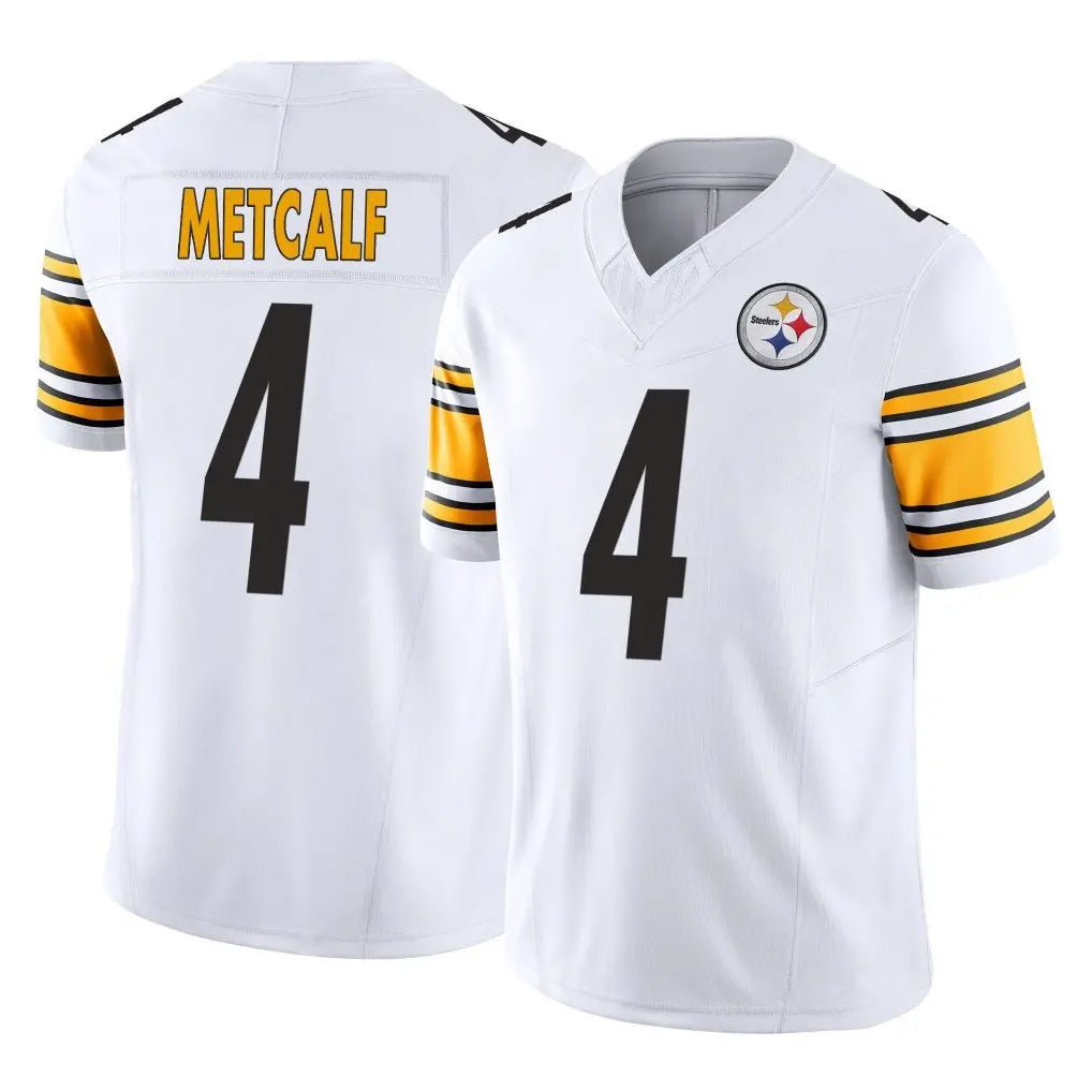 P.Steelers #4 DK Metcalf Player White Limited Vapor F.U.S.E. Home Game Odoa Stitched Jerseys
